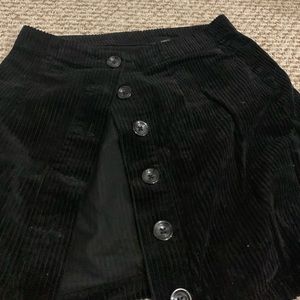 Black corduroy skirt